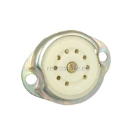 Tube socket 9-pin NOVAL PLK9-F (ПЛК9-Ф), B9A